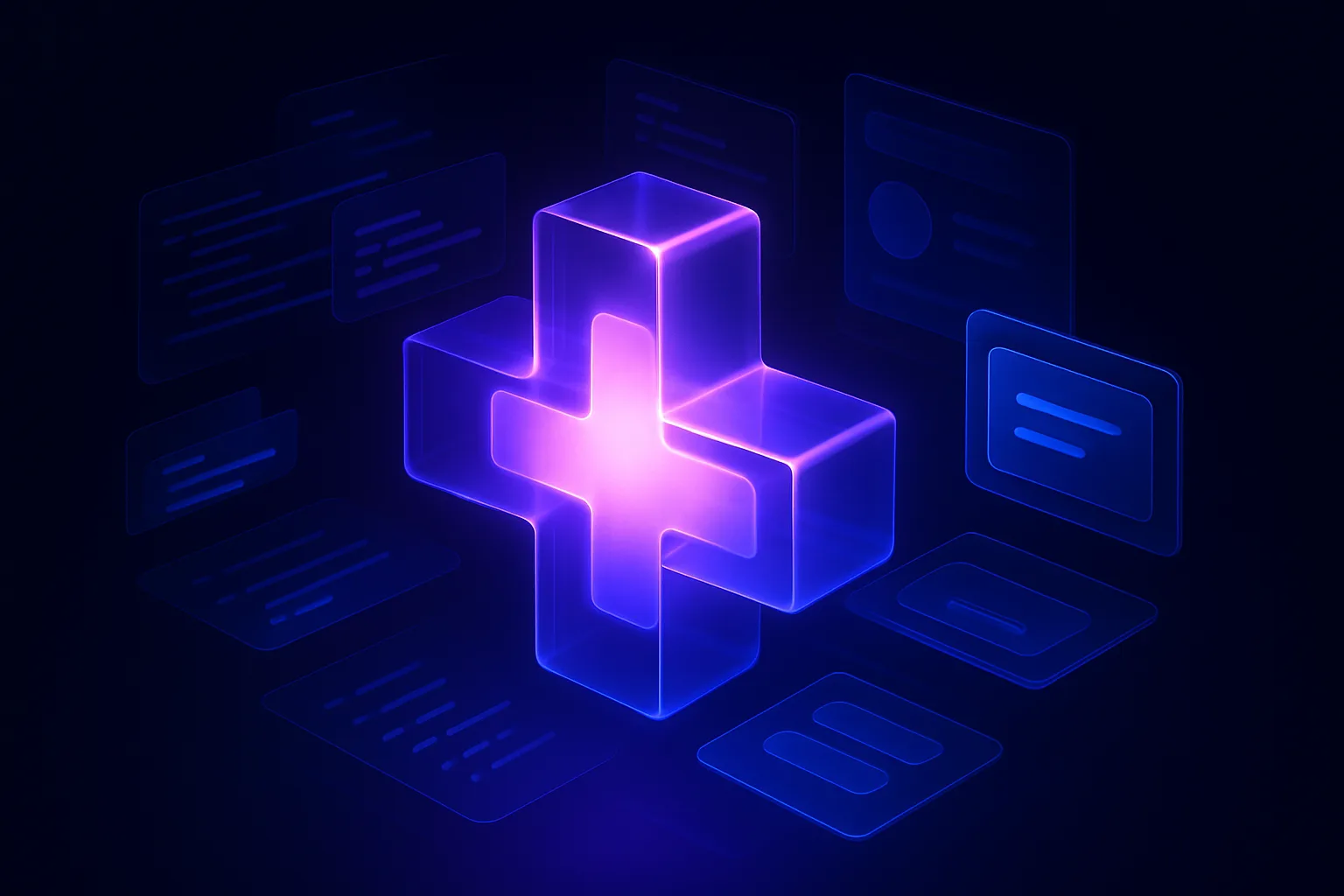 MedicalOrganization 스키마가 병원 정보를 구조화하는 개념을 표현한 일러스트
